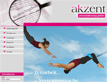 Tablet Screenshot of akzent-personalleasing.de